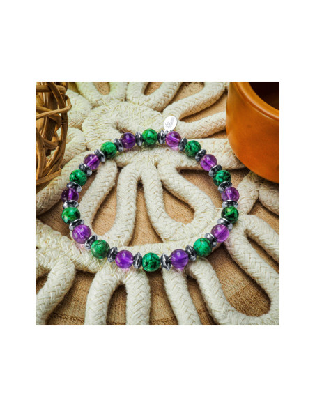 "Relax Max" - Améthyste & Turquoise