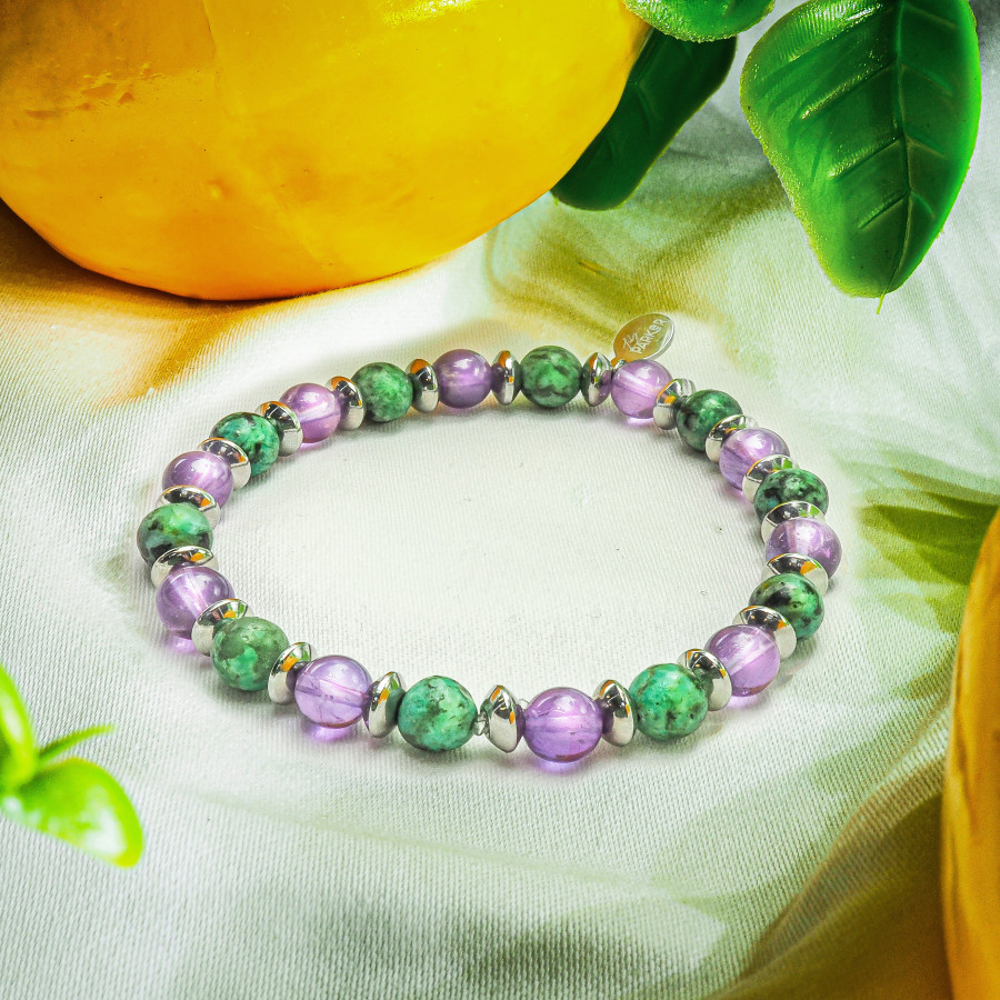 "Relax Max" - Améthyste & Turquoise