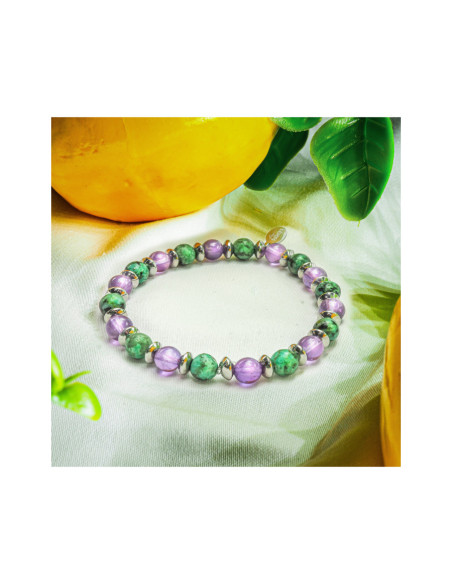 "Relax Max" - Améthyste & Turquoise