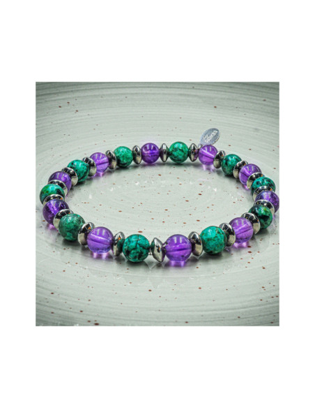 "Relax Max" - Améthyste & Turquoise