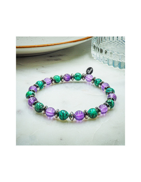 "Relax Max" - Améthyste & Turquoise