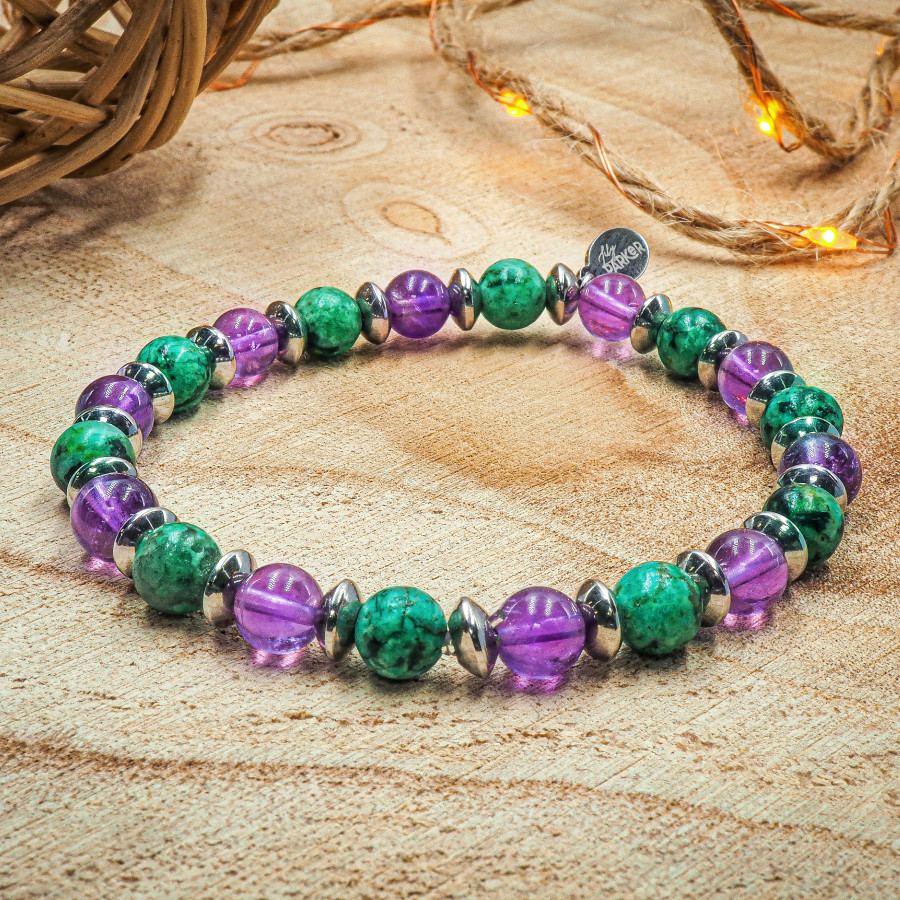 "Relax Max" - Améthyste & Turquoise