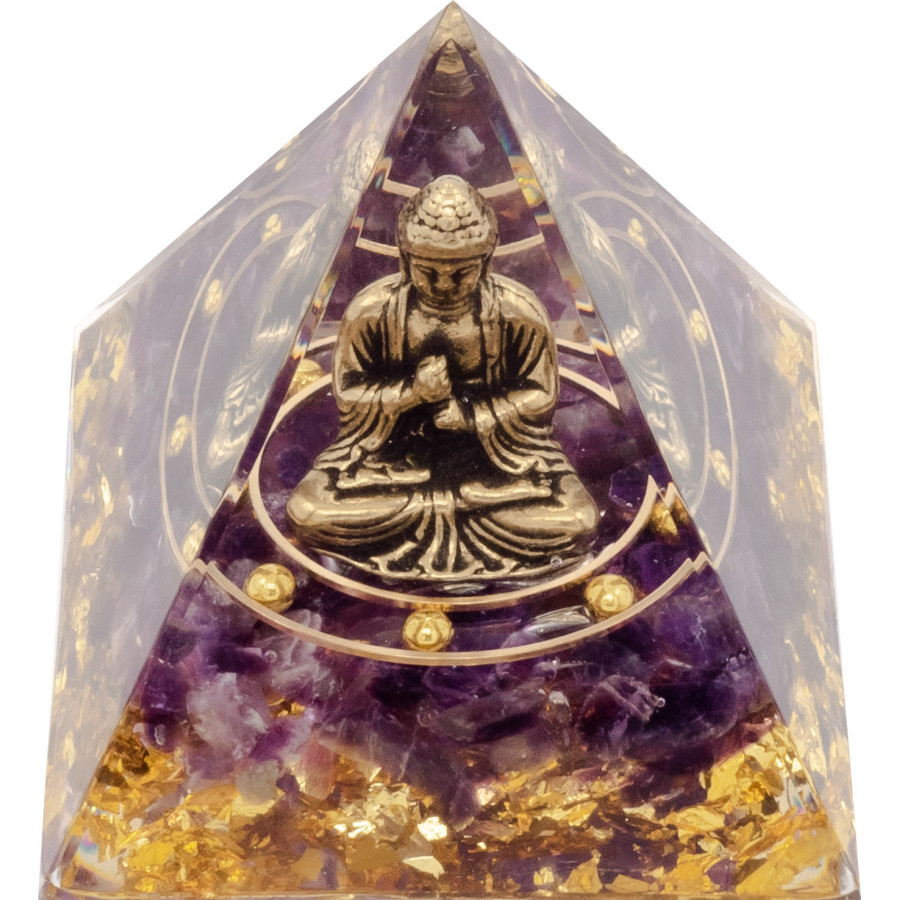 Pyramide Orgonite "Ametis" - 6x6cm