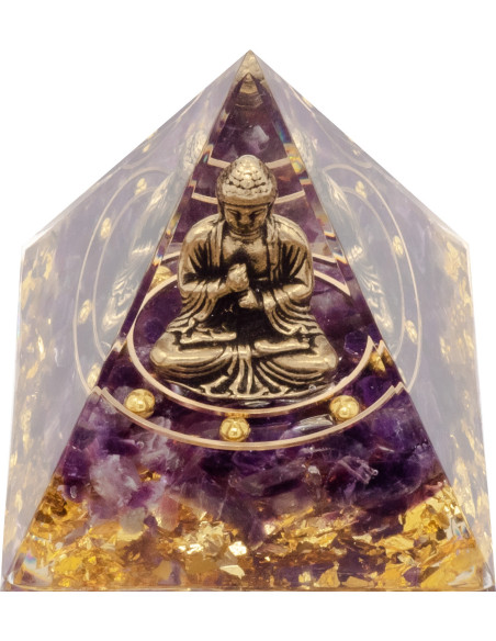 Pyramide Orgonite "Ametis" - 6x6cm