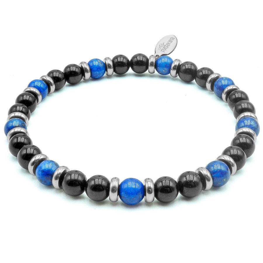 "Équilibre Masculin" - Lapis Lazuli & Tourmaline noire