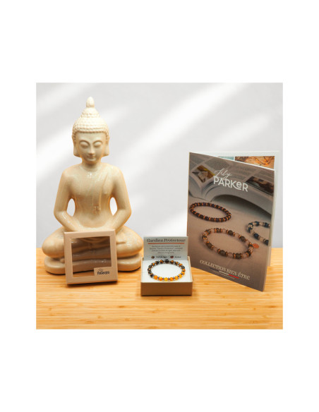 "Gardien Protecteur" - Ambre & Oeil de Tigre