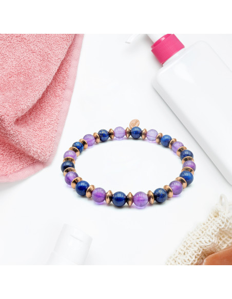 "Sérénité Capillaire Féminine" - Améthyste & Lapis Lazuli