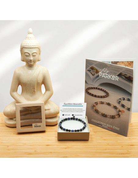 "Équilibre Masculin" - Lapis Lazuli & Tourmaline noire