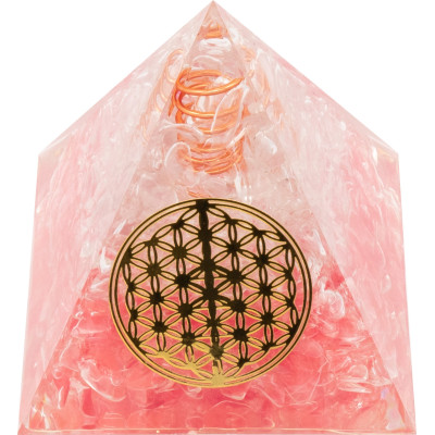 Pyramide Orgonite "Quartzya" - 6x6cm 2
