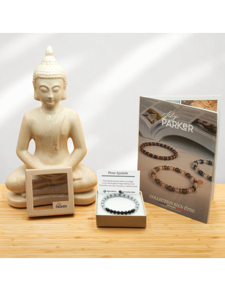 "Peau Apaisée" - Aigue Marine & Tourmaline noire