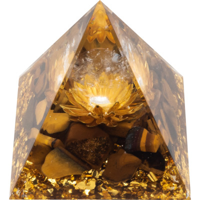Pyramide Orgonite "Tigra" - 6x6cm 2