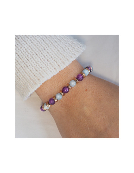 "Équilibre Parfait" - Aigue Marine & Améthyste