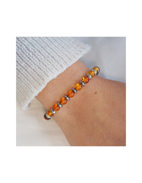 "Gardien Protecteur" - Ambre & Oeil de Tigre