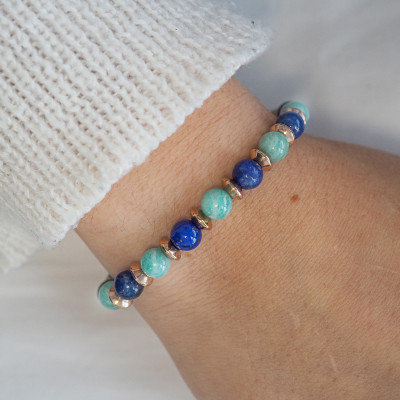 "Croissance Harmonieuse" - Lapis Lazuli & Amazonite 2