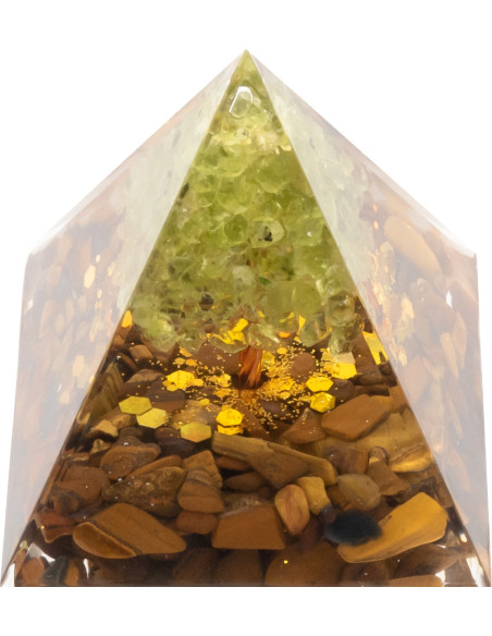 Pyramide Orgonite "Tigera" - 5x5cm