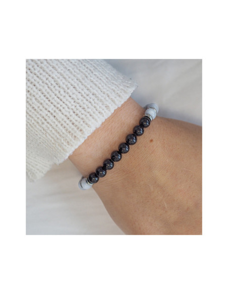 "Peau Apaisée" - Aigue Marine & Tourmaline noire