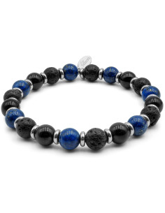 "Force tranquille" - Lapis Lazuli - Tourmaline noire -...