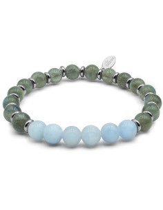 "Paix Intérieure" - Labradorite - calcédoine bleue