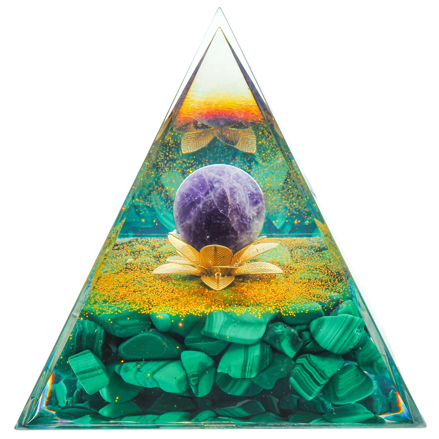 Pyramide Orgonite "Malita" - 8x8cm