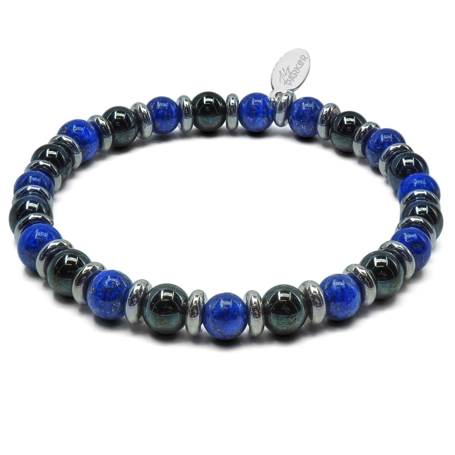 "Bye Bye Blues" - Hématite & Lapis Lazuli