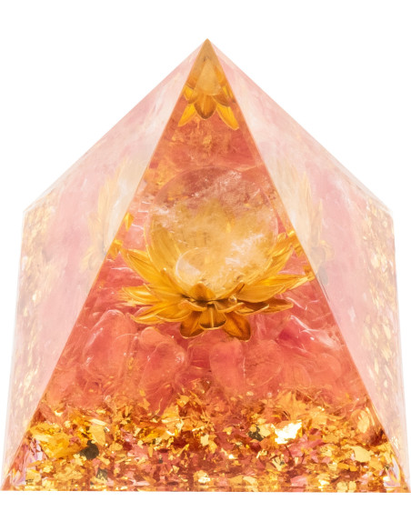 Pyramide Orgonite "Cristara" - 6x6cm