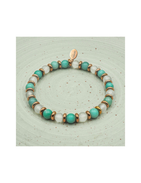 "Essence Féminine" - Amazonite & Pierre de lune